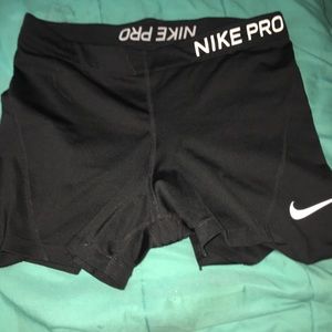 Nike pros spandex shorts
